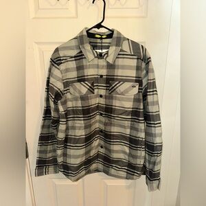 Stio - Men’s Buckhorn Insulated Snap Shirt, Color Atmosphere Plaid